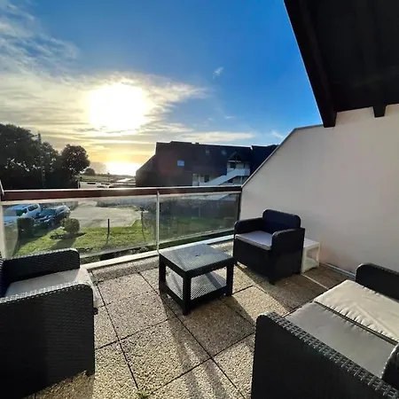 Magnifique Duplex Vue Ocean Au Coeur De La Station Apartment Carnac Exterior photo